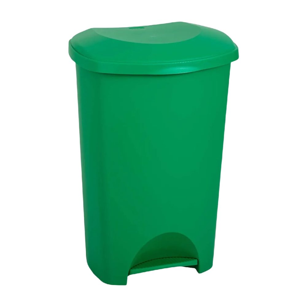 Addis 50L Pedal Bin, Green