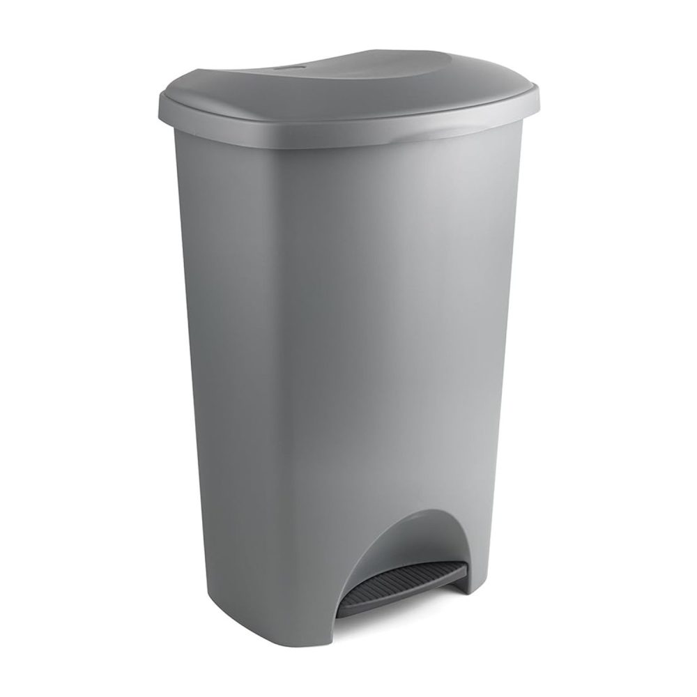 Addis 50L Pedal Bin, Metallic