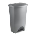 Addis 50L Pedal Bin, Metallic