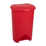 Addis 50L Pedal Bin, Red