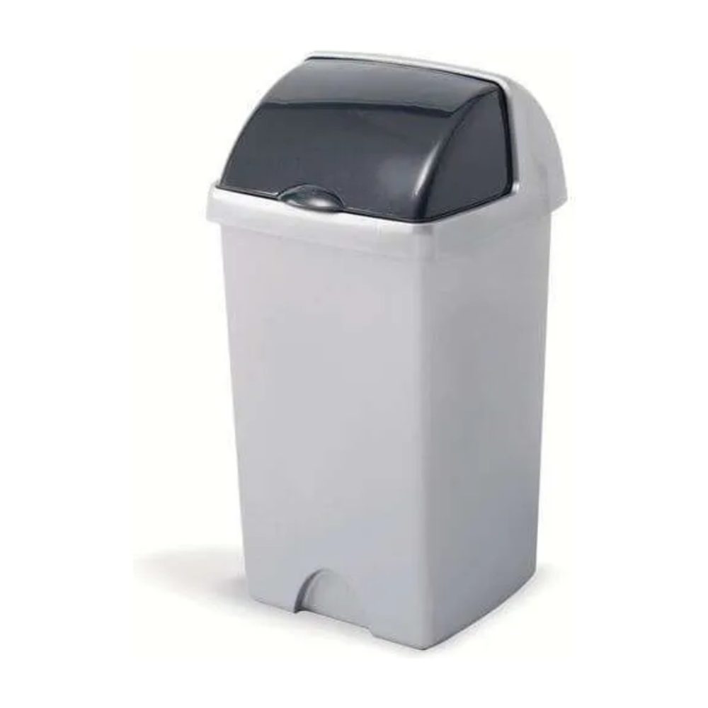 Addis 50L Roll Top Bin, Metallic