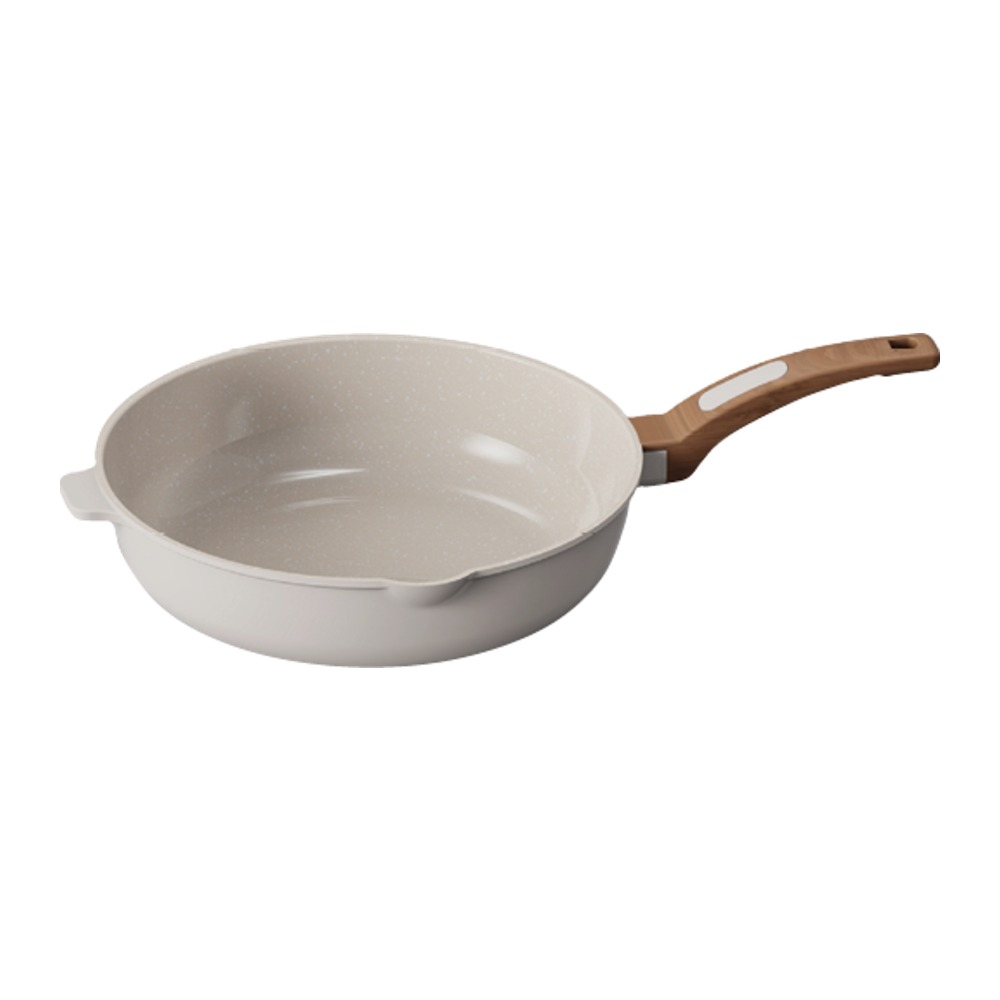 Cooksmart Signature Deep Frying Pan 28cm Ivory Cooksmart Signature Deep Frying Pan 28cm Ivory