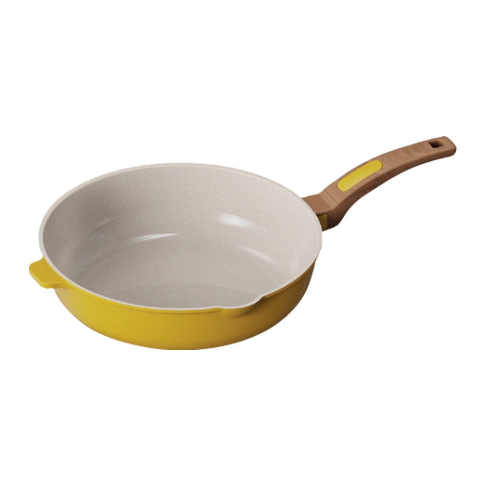 Cooksmart Signature Deep Frying Pan 28cm Marigold