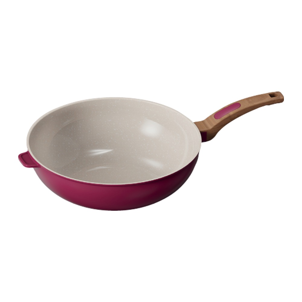 Cooksmart Signature Wok 30cm Raspberry