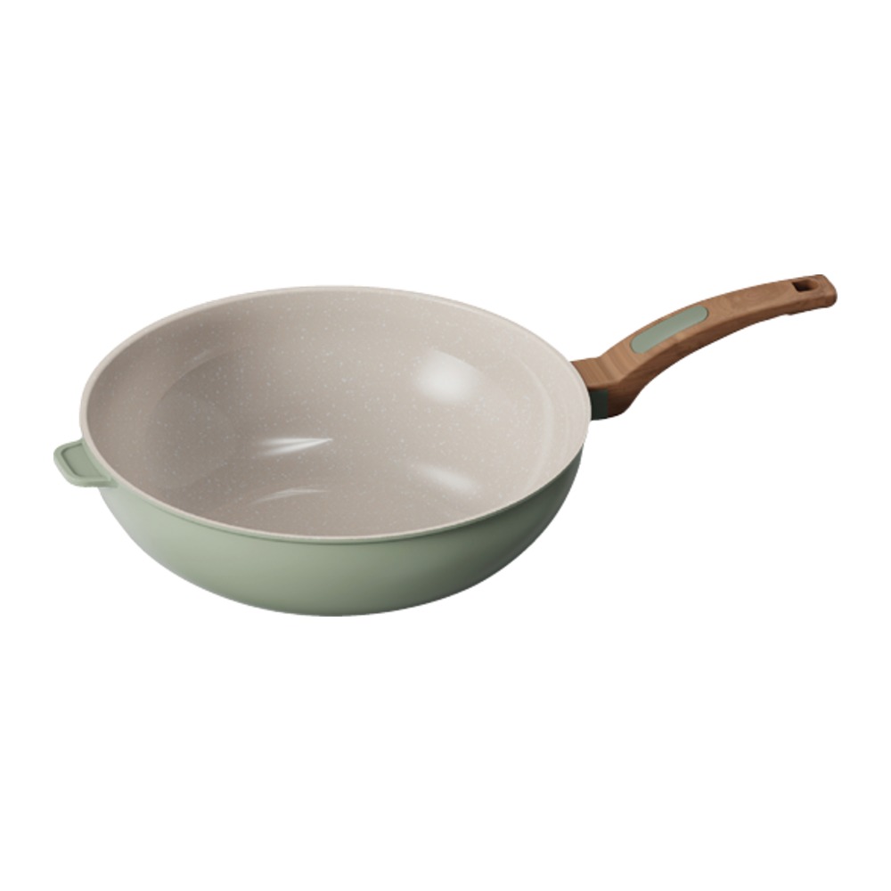 Cooksmart Signature Wok 30cm Sage Green