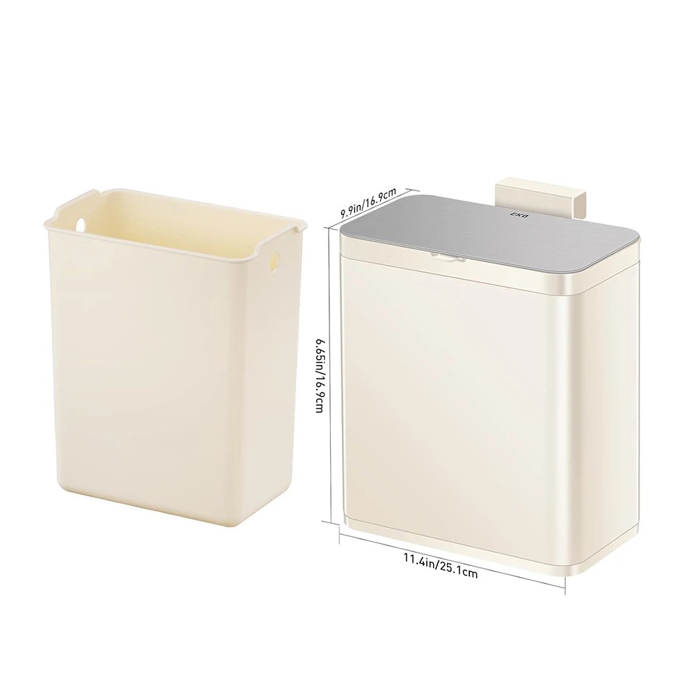 EKO Puro S Food Waste Caddy 7L, Vanilla EKO Puro S Food Waste Caddy 7L, Vanilla