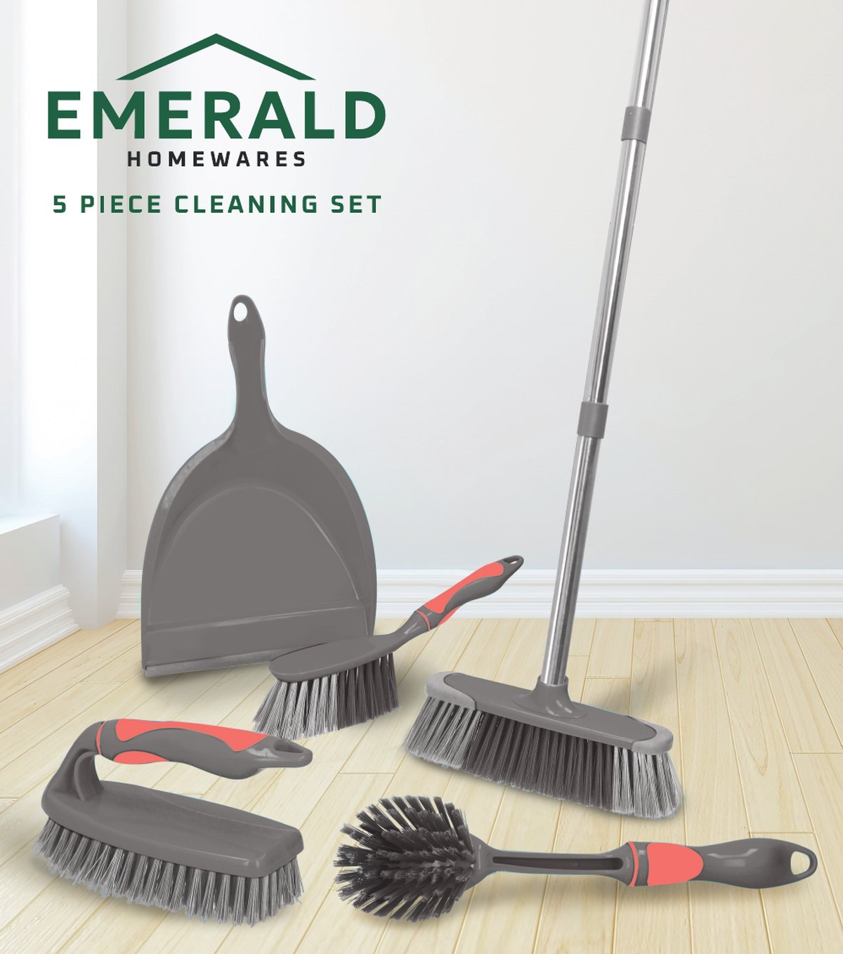 Emerald Homewares 5 Piece Cleaning Set