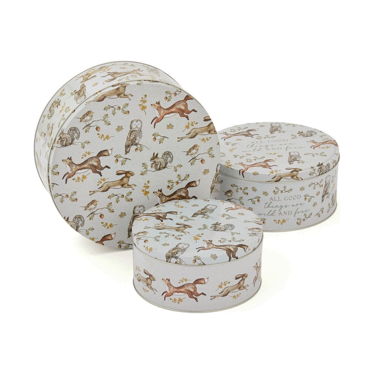Cooksmart Forest Fable Set of 3 Round Cake Tins Cooksmart Forest Fable Set of 3 Round Cake Tins