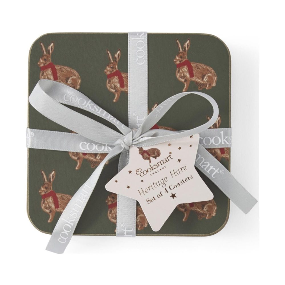 Cooksmart Heritage Hare Set of 4 Coasters