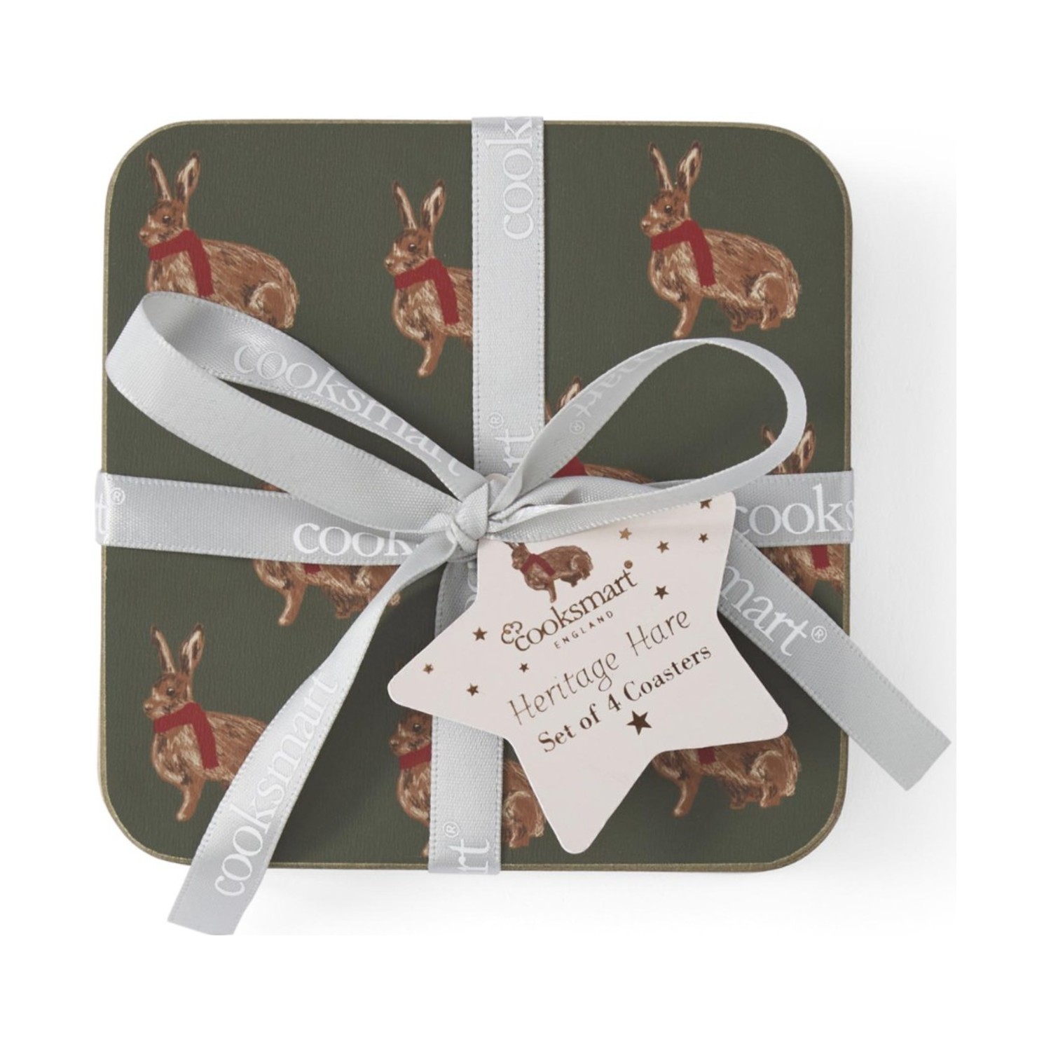 Cooksmart Heritage Hare Set of 4 Coasters Cooksmart Heritage Hare Set of 4 Coasters