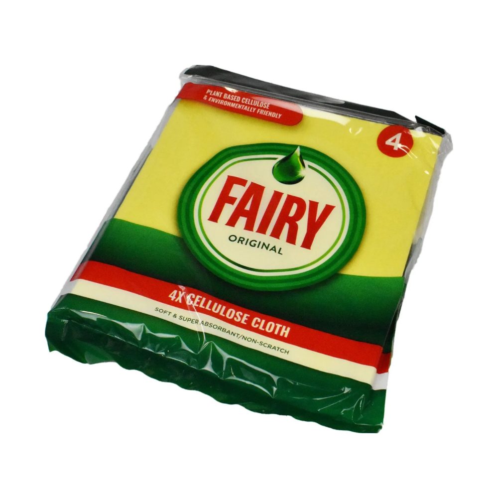 Fairy Cellulose Cloths, Pack of 4